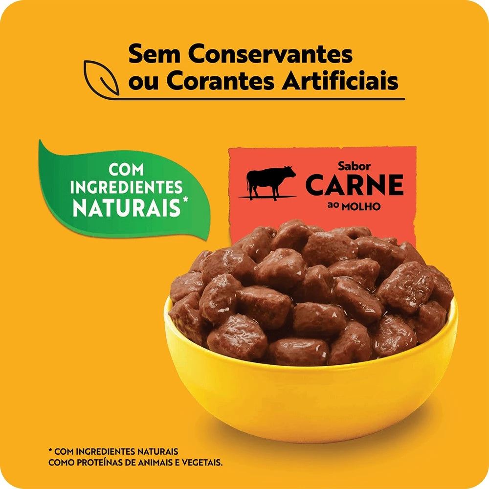 Ração Úmida Sache Pedigree Raças Pequenas Adulto Carne 100g