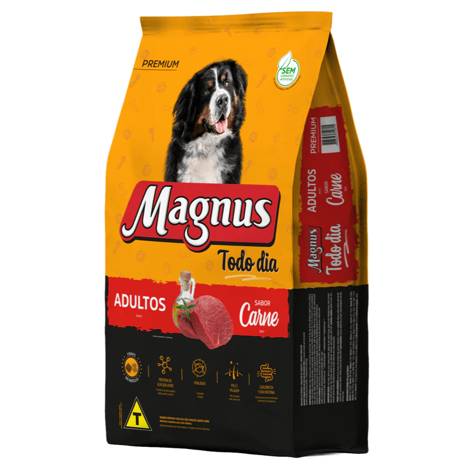 Ração Magnus Todo Dia Cão Adulto Porte Médio e Grande Carne 15 kg