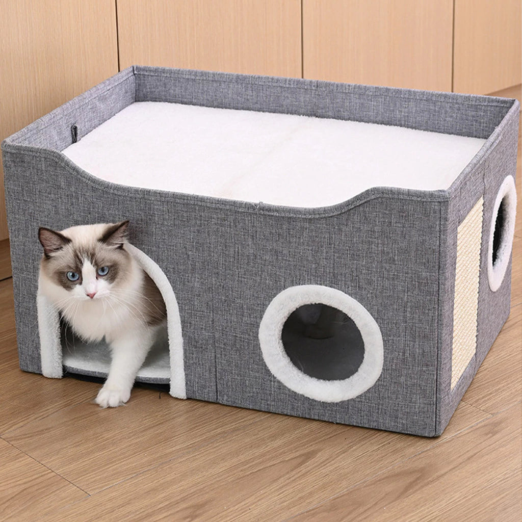 CASINHA PARA GATO COM ARRANHADOR