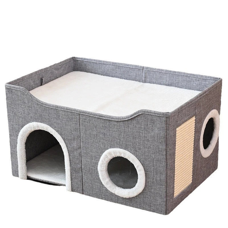 CASINHA PARA GATO COM ARRANHADOR