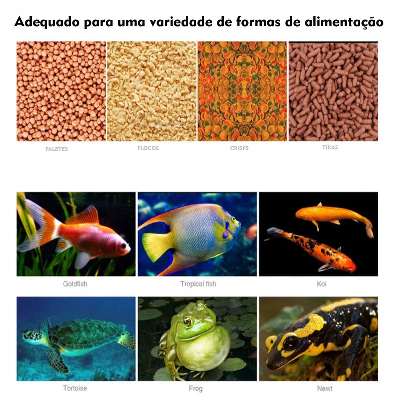 Alimentador Automático De Peixes Aquário 200ml