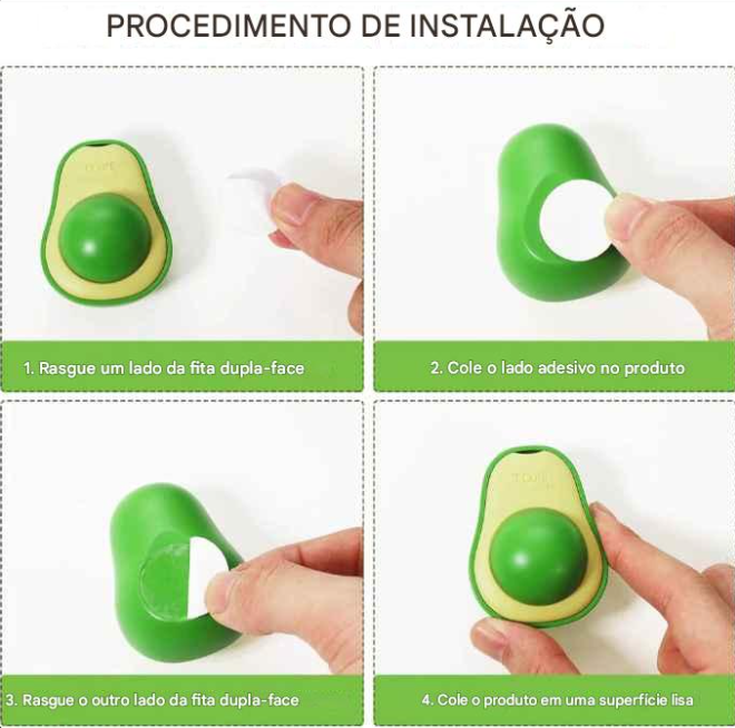 Abacate De Brinquedo Para Gatos - Catnip Erva Natural