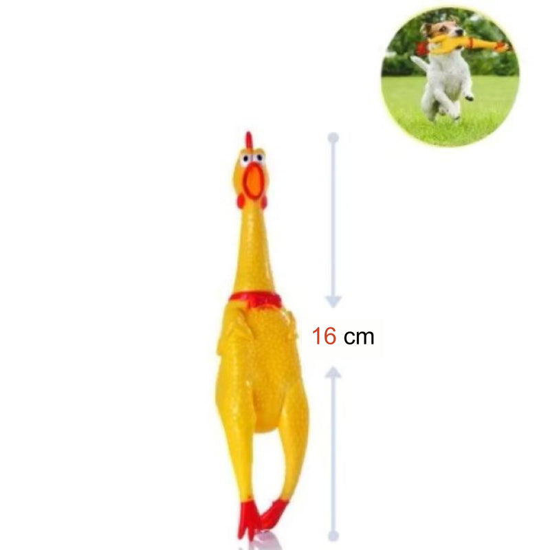 Galinha de Gravata com Som Chicken Sound Toy for Dog