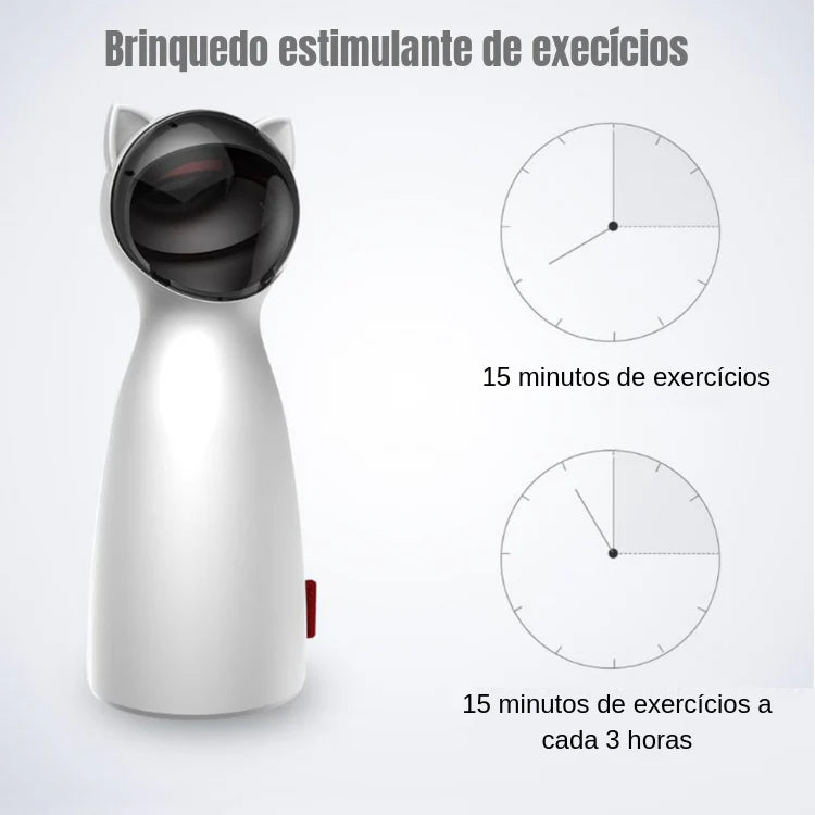 Brinquedo Com Laser Automático - Estimulante de Exercícios para Gatos
