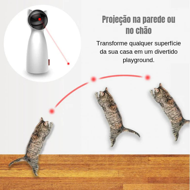 Brinquedo Com Laser Automático - Estimulante de Exercícios para Gatos