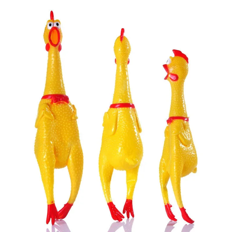 Galinha de Gravata com Som Chicken Sound Toy for Dog