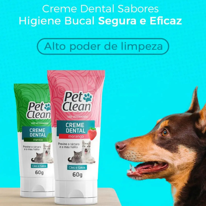 Pasta de dente Sabor Menta - Pet Clean