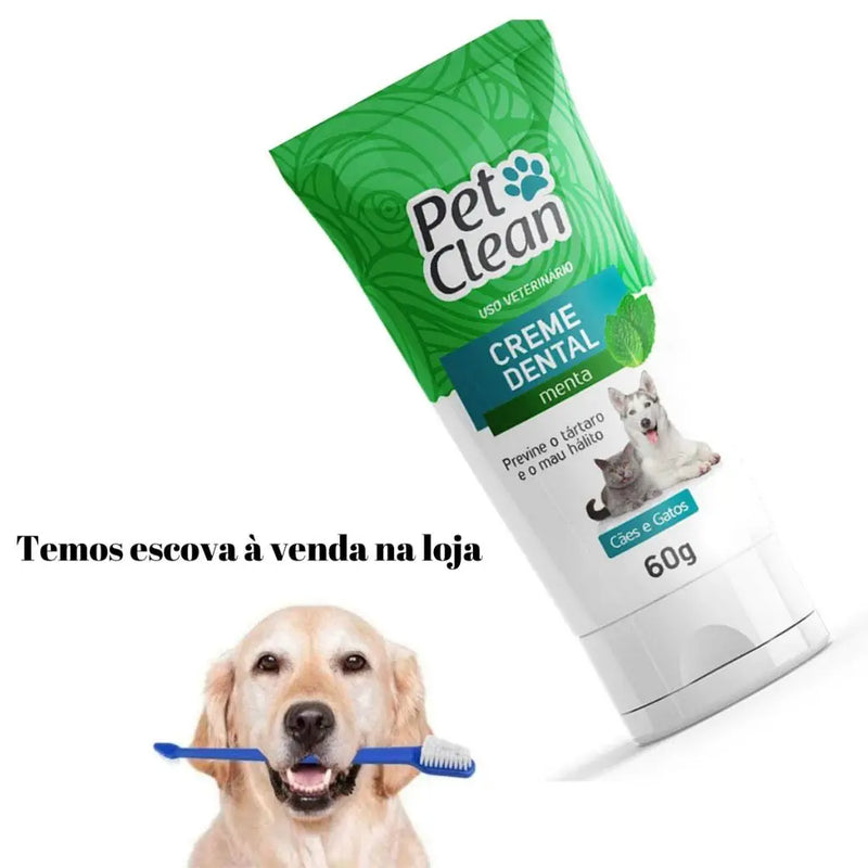 Pasta de dente Sabor Menta - Pet Clean