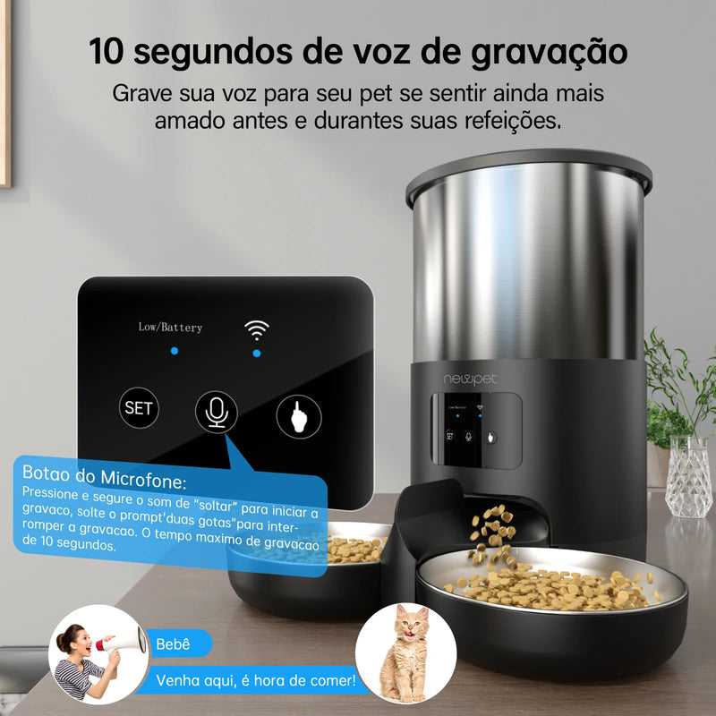 Pet Feeder Plus - Alimentador Pet com WIFI e microfone