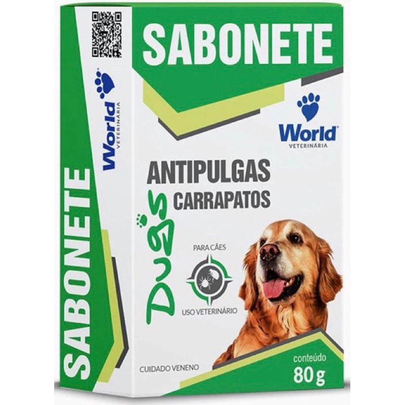 Kit Shampoo 500ml + Sabonete Antiparasitário contra pulgas e carrapatos - Dugs World
