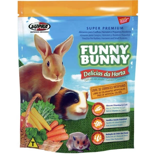 Funny Bunny 1,8kg Delícias da Horta -  Ração para Hamster, Coelhos e Roedores.