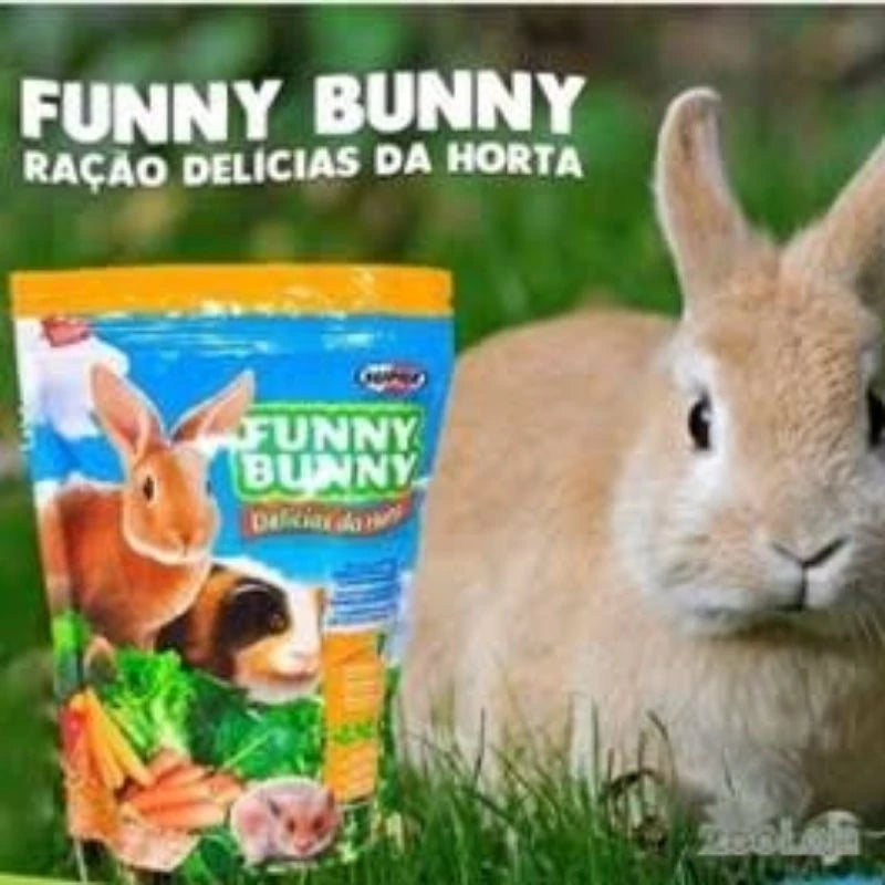Funny Bunny Delícias da Horta 500g Ração para Coelhos e Roedores.