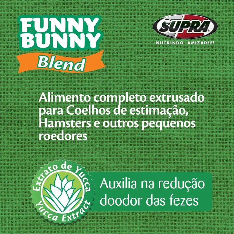 Funny Bunny Delícias da Horta 500g Ração para Coelhos e Roedores.