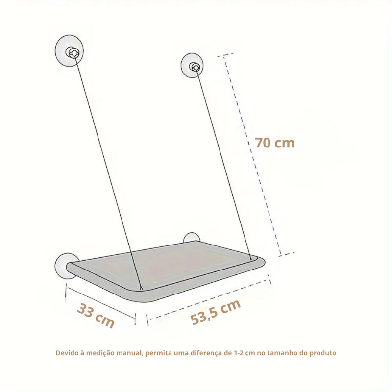 Cama Suspensa para Gatos até 20 Kg