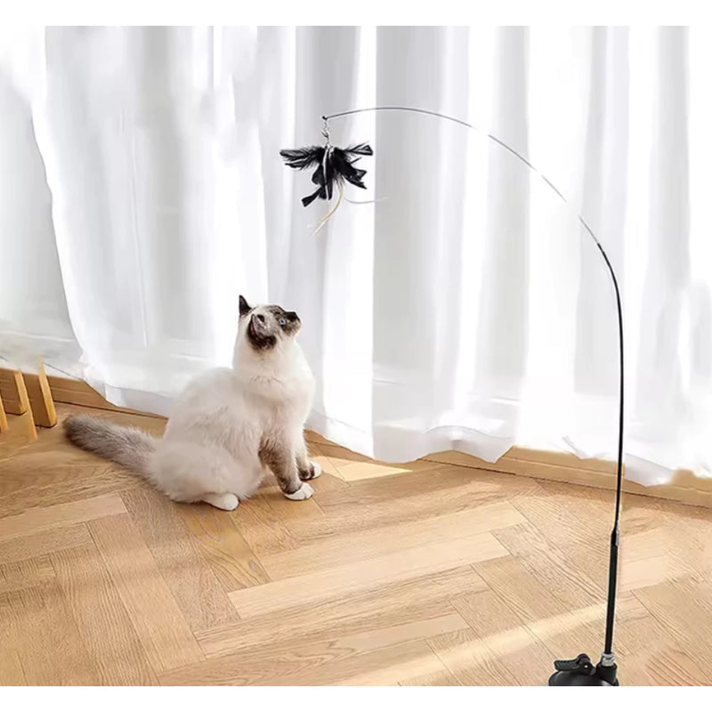 Varinha com Penas e Sino - Diversão para Gatos