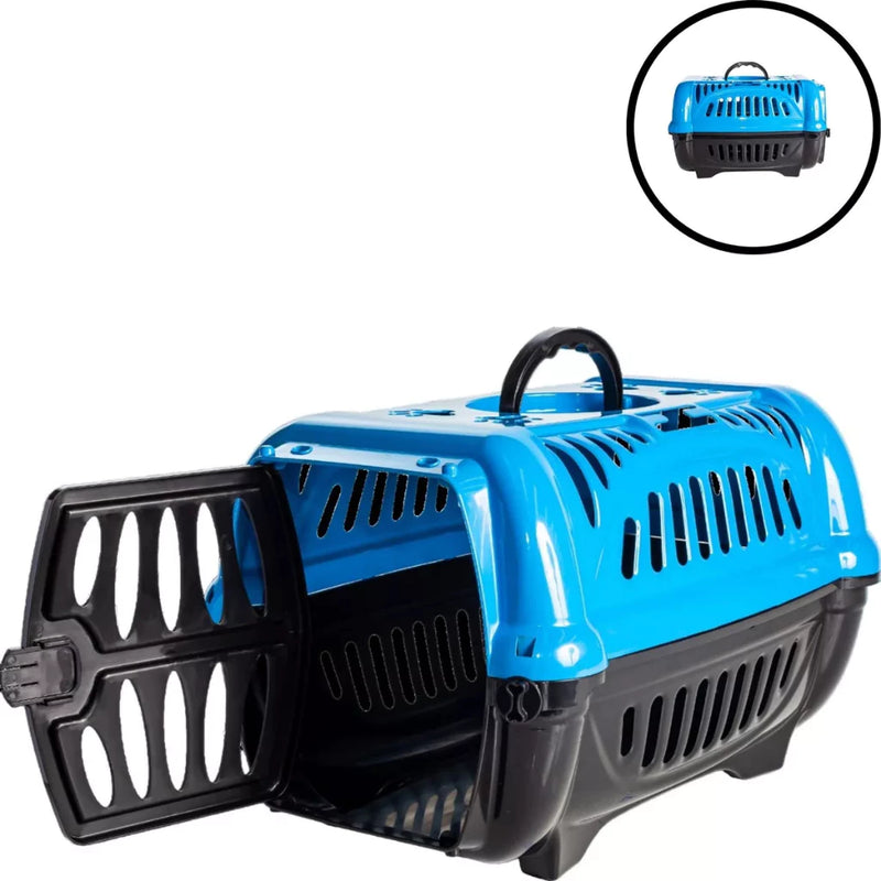 Caixa Transporte BrinqPet Pet N°2 ou 1 Para Cachorros Pequenos E Gatos Porta 4 Travas