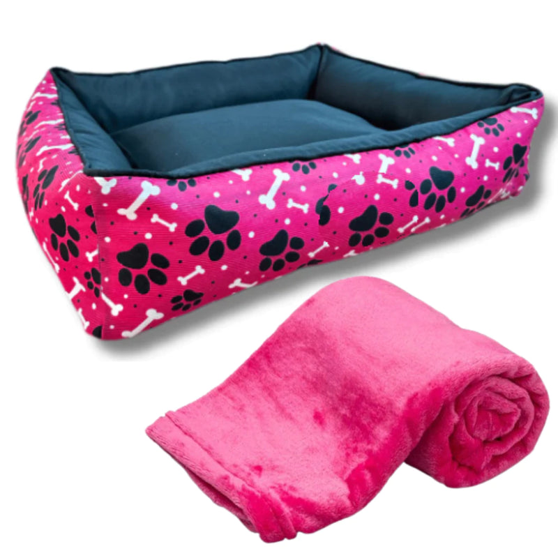 KIT CAMA + COBERTINHA PARA CACHORRO