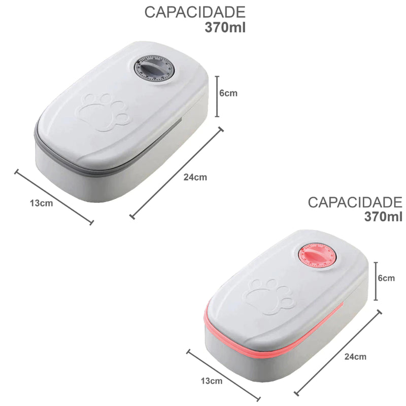 Dispensador de Comida Automático Inteligente | Para Cães e Gatos
