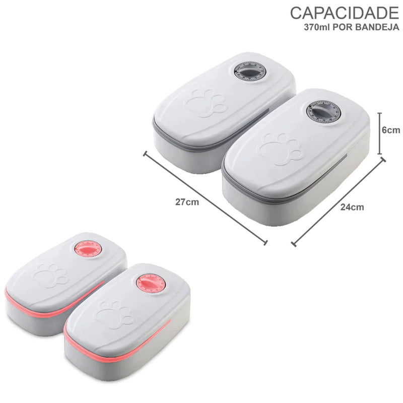 Dispensador de Comida Automático Inteligente | Para Cães e Gatos