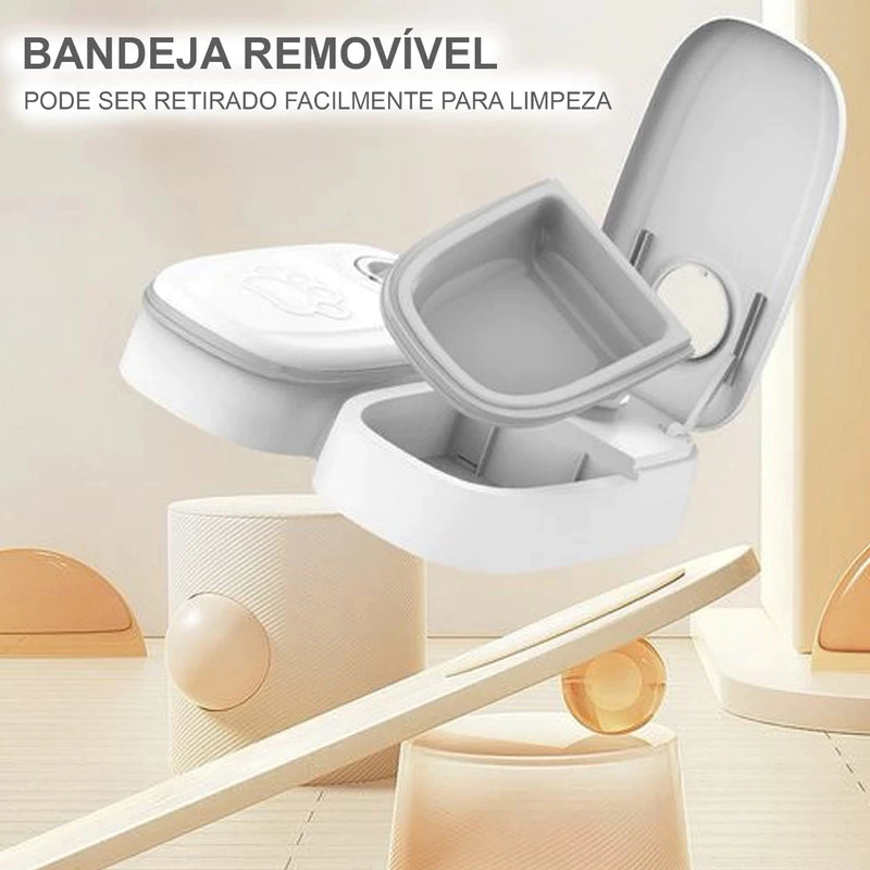 Dispensador de Comida Automático Inteligente | Para Cães e Gatos