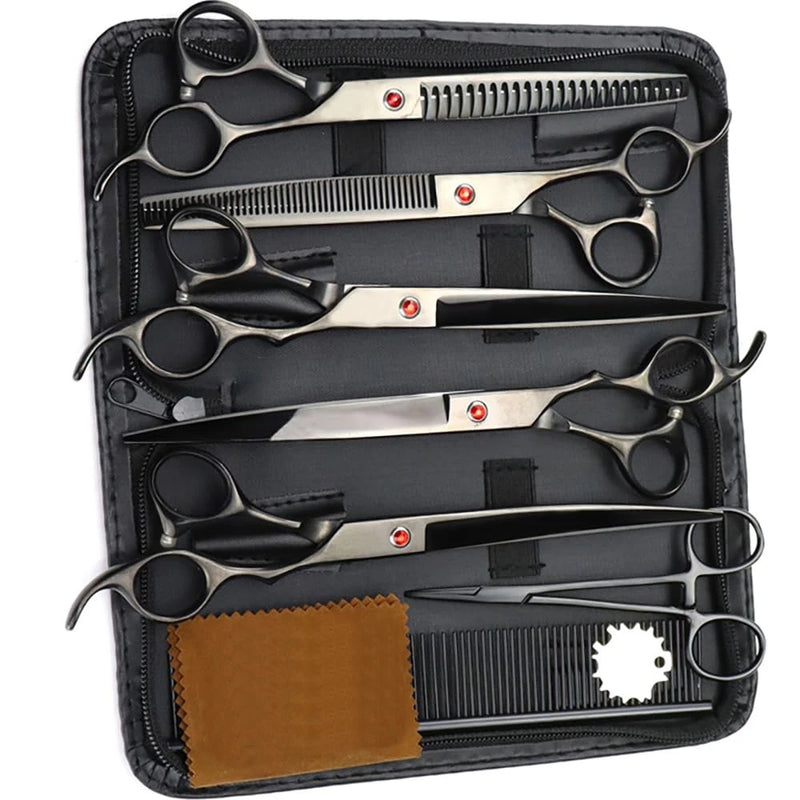 Kit Tesouras Profissionais Para Tosa Pet
