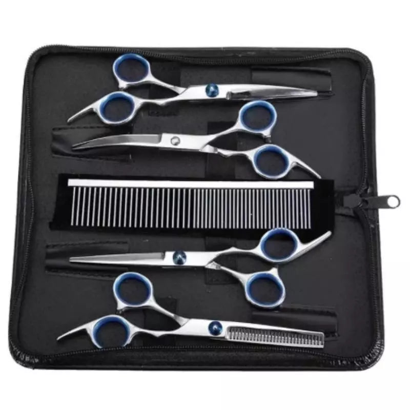 Kit Tesouras Profissionais Para Tosa Pet