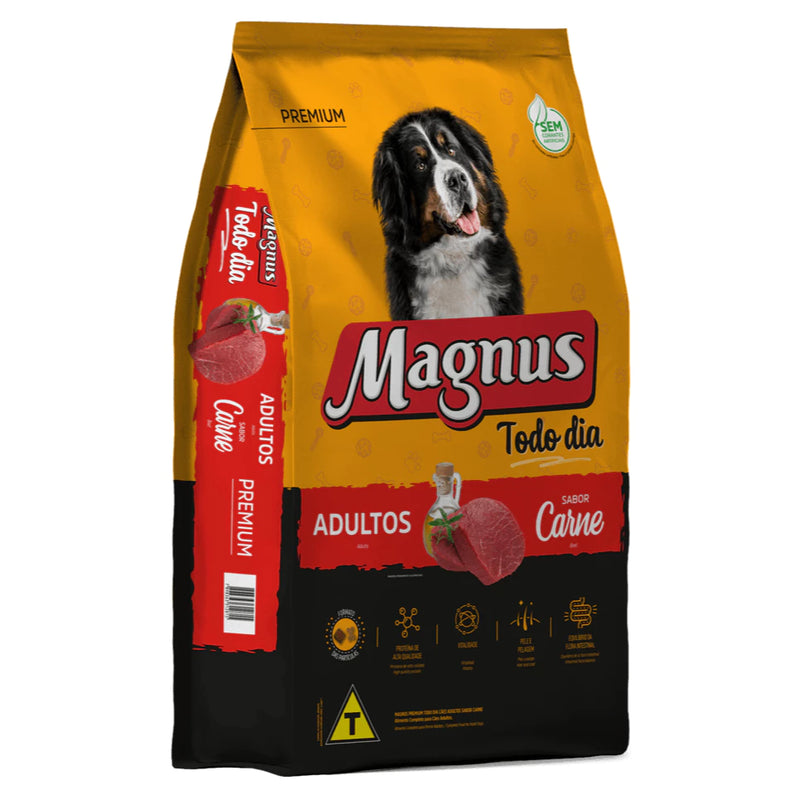 Ração Magnus Todo Dia Cão Adulto Porte Médio e Grande Carne 15 kg