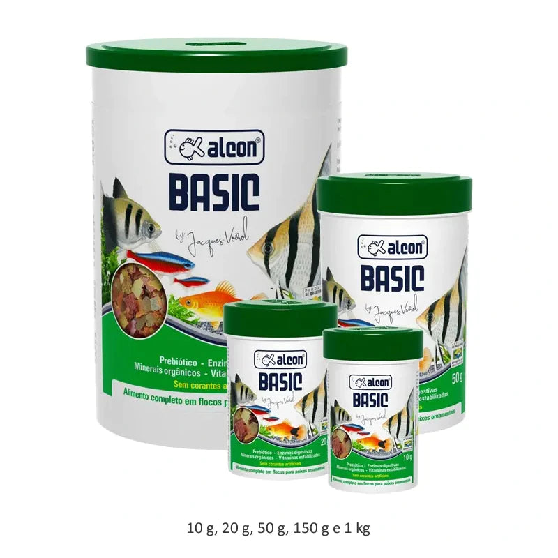 Ração em Flocos para Peixes Basic Alcon