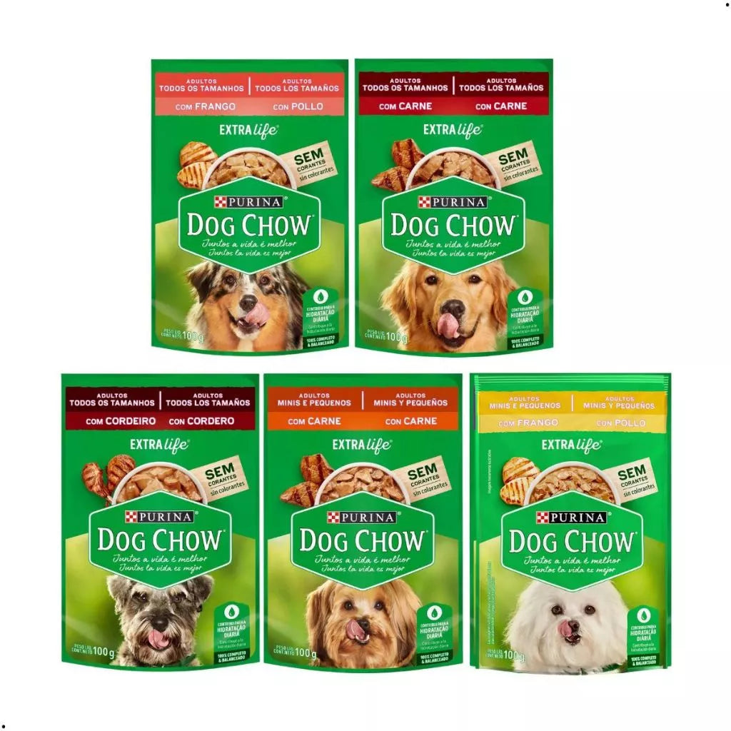 Kit 15 unidades Sachê Dog Chow® 100g