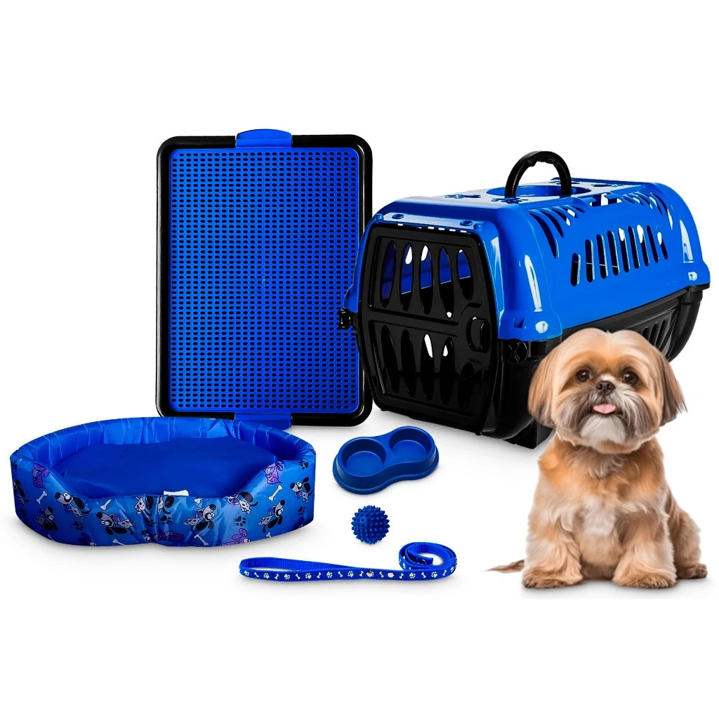Kit Cachorro Completo Com Caminha Caixa De Transporte