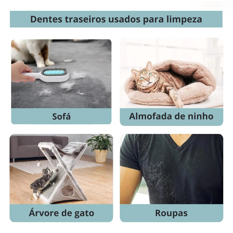 Escova Removedora de Pelos | Cães e Gatos