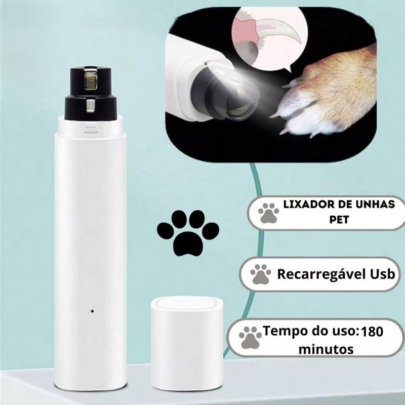 Lixador Elétrico de Unhas Para Cães e Gatos