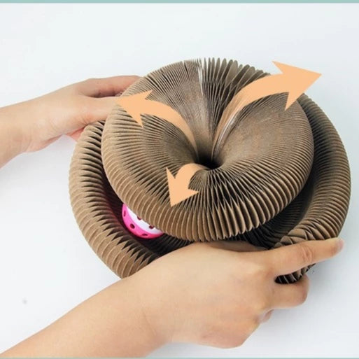 Brinquedo Mágico Sanfonado com Bolinha para Gatos