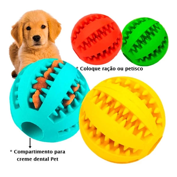 Bola de Morder Porta Petisco - Pet Ball