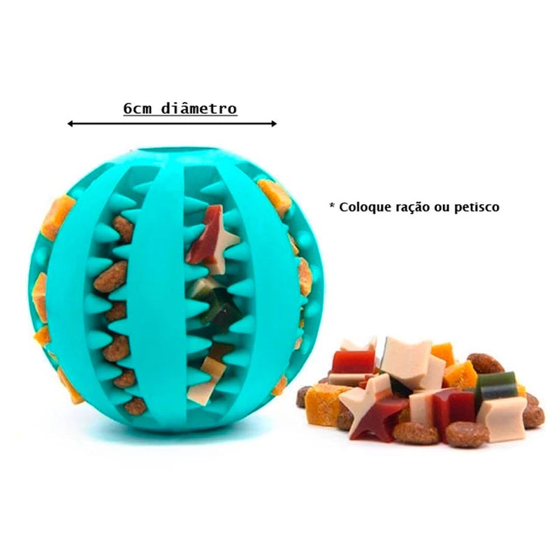 Bola de Morder Porta Petisco - Pet Ball
