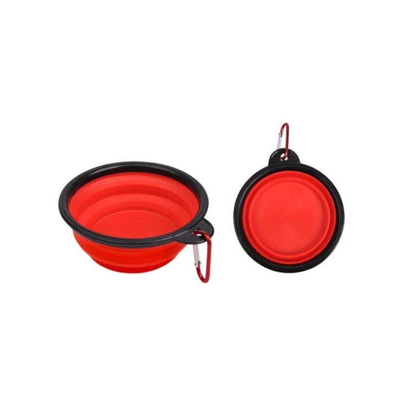 Comedouro/Bebedouro Retrátil Para Cães e Gatos