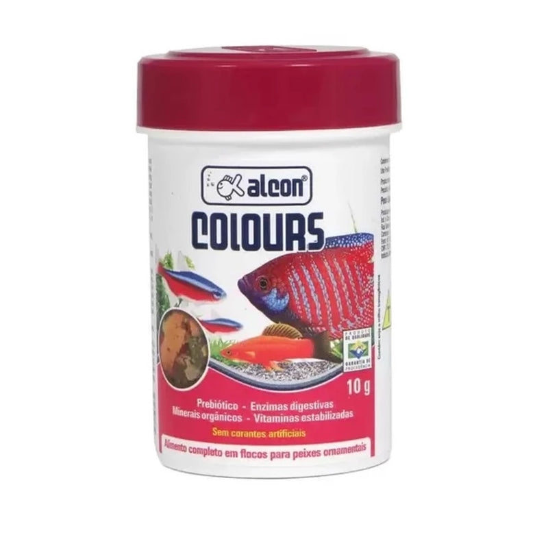 Ração em Flocos Para Peixes de Aquário - Alcon Colours 10gr.