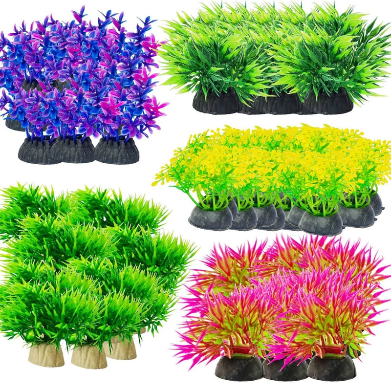 10 Mini Planta Artificial Plantinha - decoração para aquário