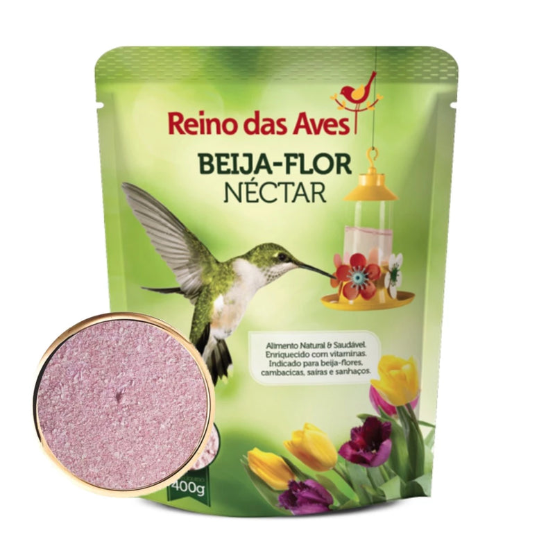 Kit 3un Nectar Beija-Flor Refil 400g Reino Das Aves