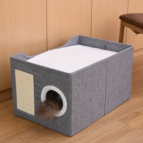 CASINHA PARA GATO COM ARRANHADOR