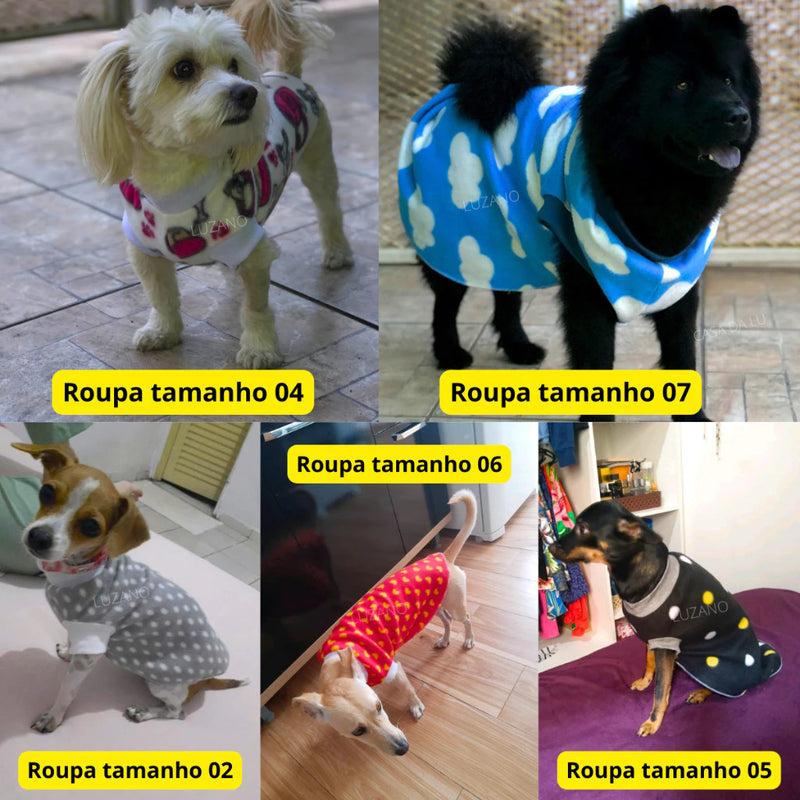 Roupas Aveludada para o Inverno | Cães