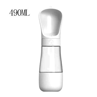 Garrafa 490ML Com Comedouro - 2 em 1 - Para Pets