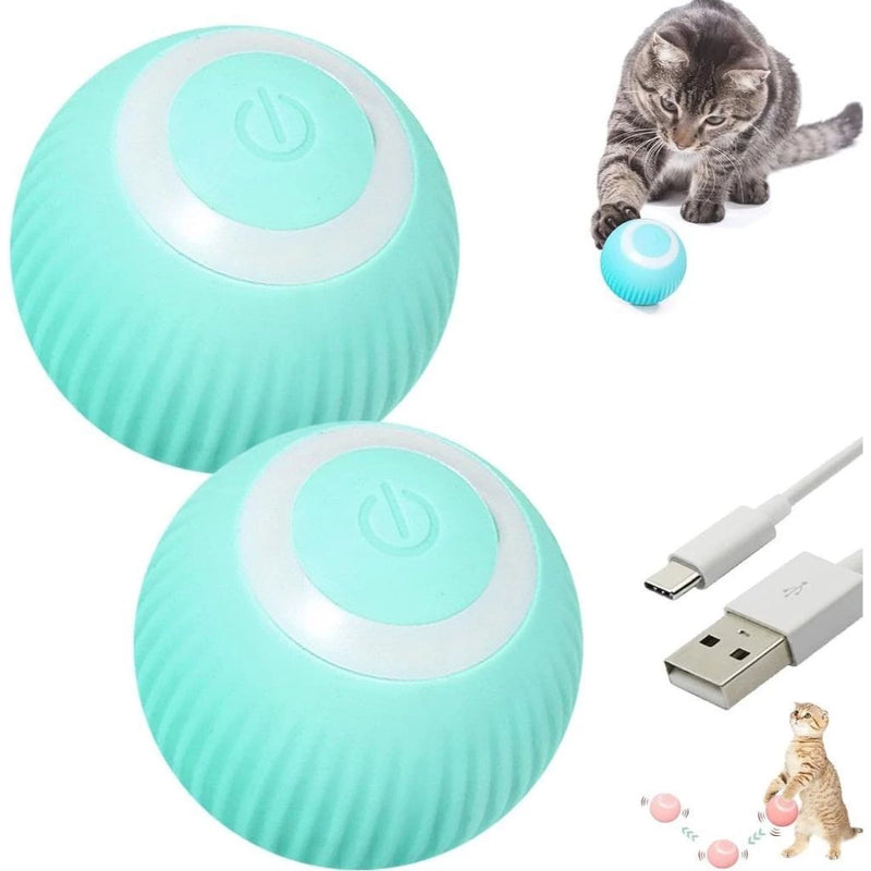 Bolinha Brinquedo Bola Pets Gato Cachorro Eletrônica Interativo Para Gatos Brincarem Sozinhos