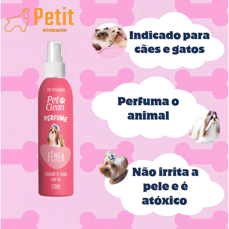 Kit Shampoo 5 em 1 + Condicionador + Perfume ou sem Perfume | Cães e Gatos | Pet Clean