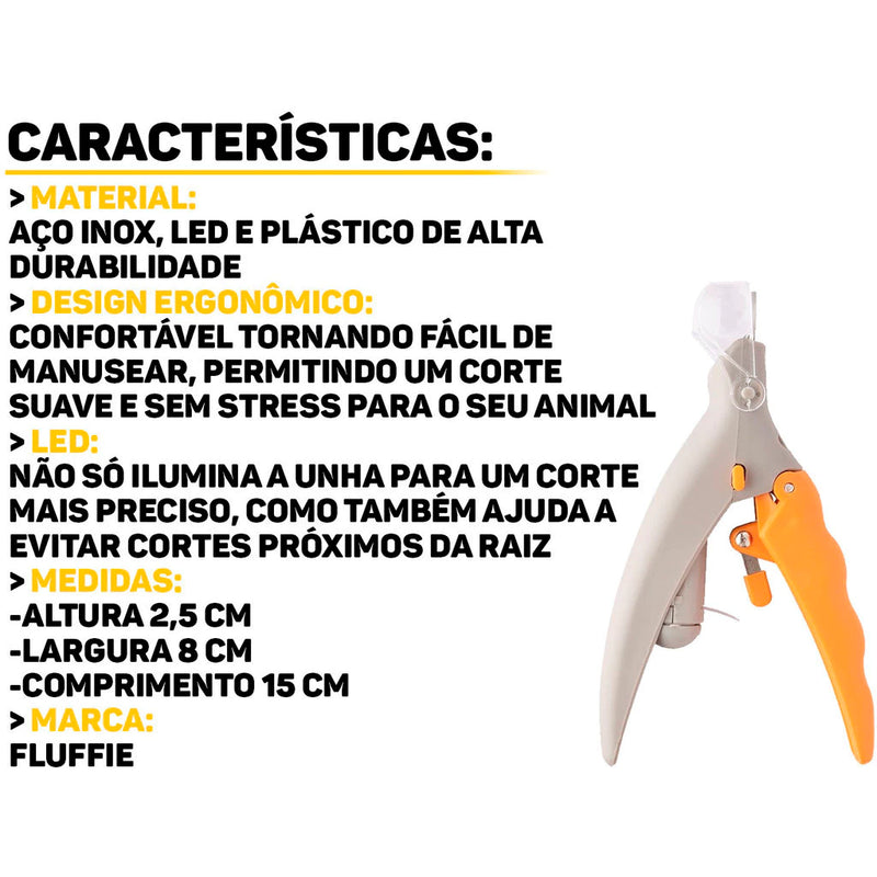 Alicate Cortador de Unhas Profissional - Petclip